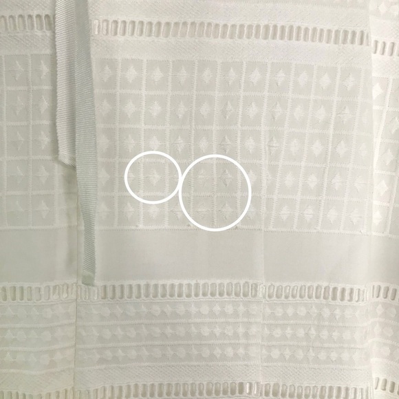 J Crew Flutter Sleeve Shift Dress In Eyelet 100% Cotton SIZE 8 - Picture 11 of 15